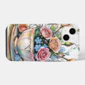 Blumiger Boho-Handyhülle iPhone Hülle (Rückseite (Horizontal))