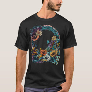 Blumiger Boho-Kunst T-Shirt