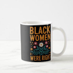 Blumiger Boho-Widerstand gegen Trump Schwarze Frau Kaffeetasse