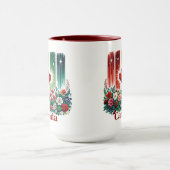 Blumiger Canada Day | Süß Kanada Tasse (Zentrum)