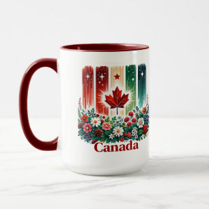 Blumiger Canada Day   Süß Kanada  Tasse