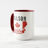 Blumiger Canada Day | Süßes Kanada Tasse (Vorderseite Links)