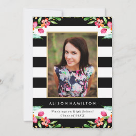 Blumiger Chic | Einladung zum Abschluss