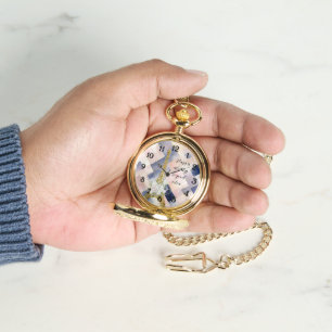 Blumiger Eiffelturm Paris ist immer eine gute Idee Armbanduhr