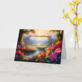Blumiger Fluss der Sympathie Karte (Gelbe Blume)