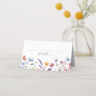 Blumiger Frühling Sommer Liebe in Blüte Tischnumme Platzkarte