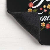 Blumiger Glaube an Jesus und Pommes Frites Religiö Mousepad (Ecke)