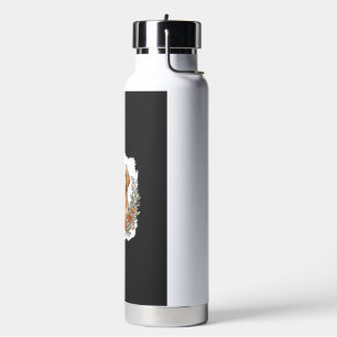 Blumiger Golden Retriever Sublimation Trinkflasche