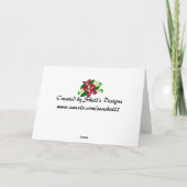 Blumiger Gruß Karte (Rückseite)