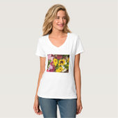 Blumiger Gruß T-Shirt (Vorderseite Vollansicht)