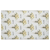 Blumiger Hochzeitsstoff mit Monogramm Braut Bräuti Stoff (Fat Quarter (45,7 x 55,9 cm))