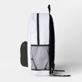 Blumiger Hund Runde Sublimation Bedruckter Rucksack (Rechts)
