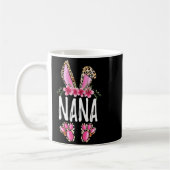 Blumiger Leopard Nana Bunny süßer glücklicher Oste Kaffeetasse (Links)