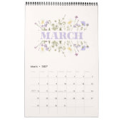 Blumiger Mädchen-Planer Kalender (Mär 2027)