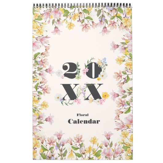 Blumiger Mädchen-Planer Kalender (Titelbild)