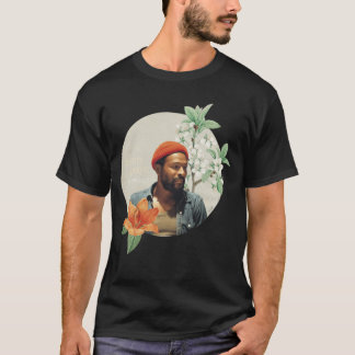 Blumiger Marvin Gaye lustig T-Shirt