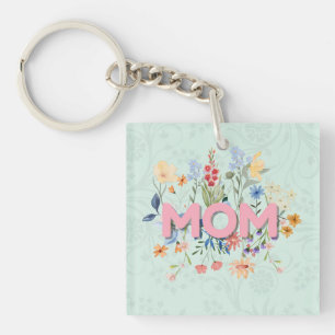 Blumiger Muttertags-Schlüsselanhänger-Geschenk für Schlüsselanhänger