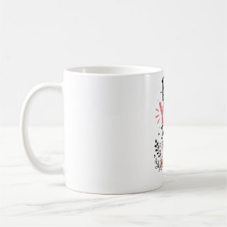 Blumiger Name - Individuelle Kaffeetasse | Wasserf