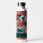 Blumiger Name Trinkflasche (Links)
