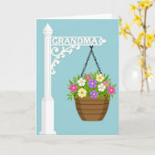 Blumiger Oma-Tag Postkarte (Gelbe Blume)