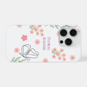 Blumiger Rebell iPhone Hülle (Rückseite (Horizontal))