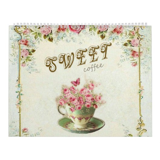Blumiger süßer Kaffee Kalender (Titelbild)