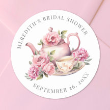 Blumiger Teebridal-Shower