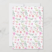 Blumiger Toast Einladung (Rückseite)