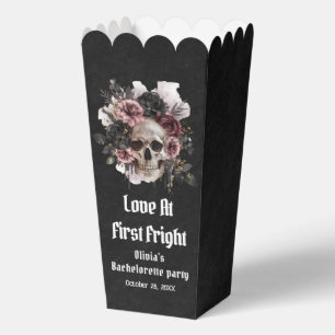 Blumiger Totenkopf Liebe auf den ersten Schrecken Geschenkschachtel