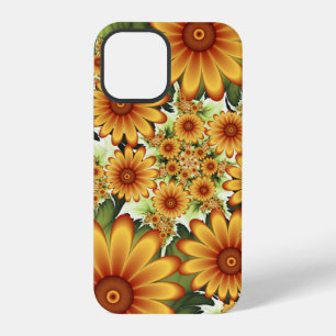 Blumiger Traum, moderne abstrakte Blumen-Fraktal-K iPhone 12 Pro Hülle