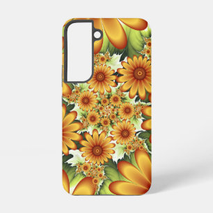 Blumiger Traum, moderne abstrakte Blumen-Fraktal-K Samsung Galaxy Hülle
