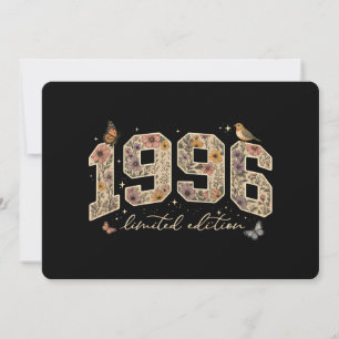 Blumiges 30. Geburtstags-Limited-Edition 1996 Einladung
