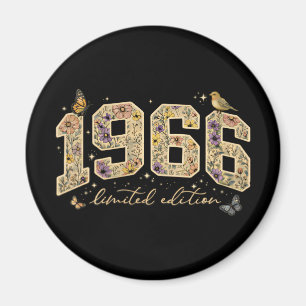 Blumiges 60. Geburtstags-Limited-Edition 1966 Magnet