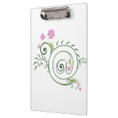 Blumiges At-Zeichen Flourish Klemmbrett (Links)