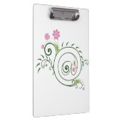 Blumiges At-Zeichen Flourish Klemmbrett (Rechts)