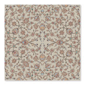 blumiges Beige Tapete (Vorderseite)