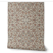 blumiges Beige Tapete (Abrollen)