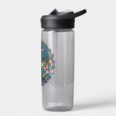 Blumiges Blau Trinkflasche (Links)