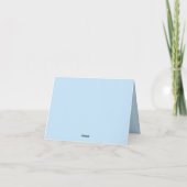 Blumiges Blaues Dankeschön (Rückseite)