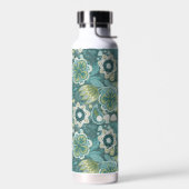 Blumiges Boho-Botanikmuster Trinkflasche (Links)