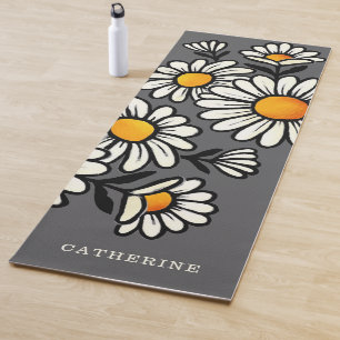 Blumiges Boho-Muster Yoga-Matte mit individuellem Yogamatte
