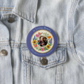 Blumiges Botanisches Cottagecore-Gedenkstätte Button (Beispiel)