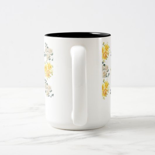 Blumiges Cottagecore, anpassbare Rosen Tasse (Henkel)