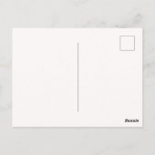 Blumiges Dankeschön Postkarte (Rückseite)