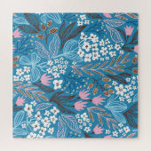 Blumiges Ditzy: Vintage Frühlingsdesign. Puzzle (Horizontal)