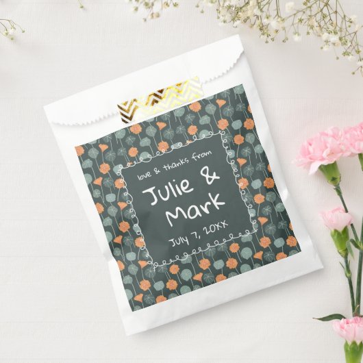 Blumiges Doodle Dankeschön Geschenktütchen (Versiegelt)