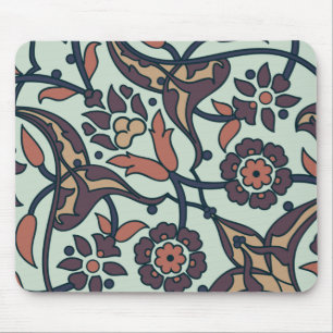 Blumiges Farbige Und Glamouröse Nahtlose Trendige Mousepad