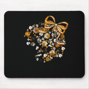 Blumiges Fußball-Spieltag Mädchenhaftes Band Team Mousepad