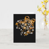 Blumiges Fußballspiel-Tag Mädchen-Bogen-Team Srit  Karte (Gelbe Blume)