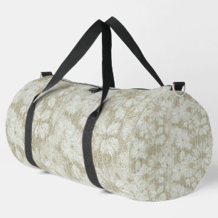 Blumiges Gänseblümchen samtige Creme-Textur Duffle Bag